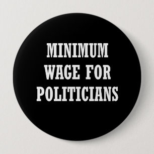 Mindestlohn für Politiker Button
