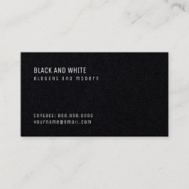 Mindestprämie für Schwarze Visitenkarte