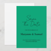 Mindestschrift Foto Save the Date (Vorne/Hinten)