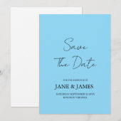 Mindestschrift Foto Termin speichern Save The Date (Vorne/Hinten)
