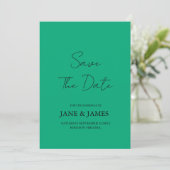 Mindestschrift Foto Termin speichern Save The Date (Stehend Vorderseite)
