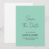 Mindestschrift Foto Termin speichern Save The Date (Vorne/Hinten)