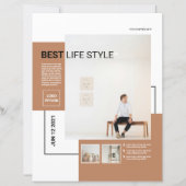 Mindestvorlage für Flyer | Sauber und modern (Vorderseite)