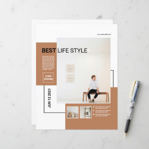 Mindestvorlage für Flyer   Sauber und modern