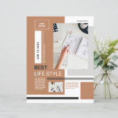 Mindestvorlage für Flyer | Sauber und modern (Stehend Vorderseite)