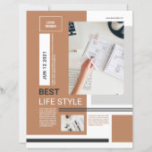 Mindestvorlage für Flyer | Sauber und modern (Vorderseite)