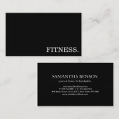 Mindestwert für Fitness-Trainer Visitenkarte (Vorne/Hinten)