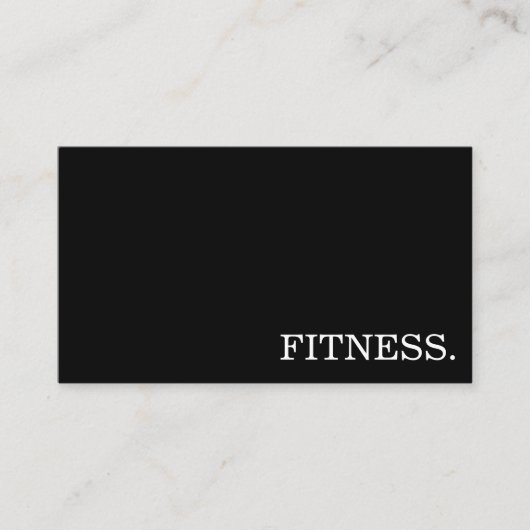 Mindestwert für Fitness-Trainer Visitenkarte (Vorderseite)