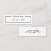 Mindestzahl der Abschluss-Ankündigung Name-Karte Mini Visitenkarte (Vorne/Hinten)