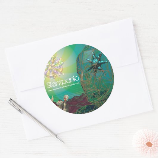 Mindfuck Runder Aufkleber (Umschlag)