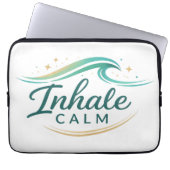 Mindful Breathing Relaxation Design Laptopschutzhülle (Vorderseite)