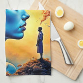 Mindful Cosmic Journey Geschirrtuch (Viertel Falte)