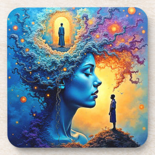 Mindful Cosmic Journey Getränkeuntersetzer