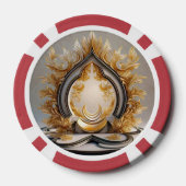 "Mindful Friedlich Haven" Pokerchips (Rückseite)