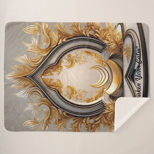 "Mindful Inner Reflection" Sherpadecke (Vorderseite (Horizontal))