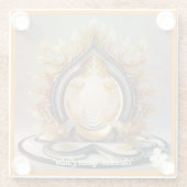 "Mindful Peace Found" Glasuntersetzer (Rückseite)