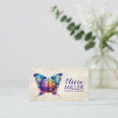 Mindful Wings - Schmetterlingshirn Visitenkarte (Stehend Vorderseite)