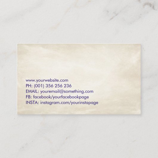 Mindful Wings - Schmetterlingshirn Visitenkarte (Rückseite)