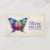 Mindful Wings - Schmetterlingshirn Visitenkarte (Vorderseite)