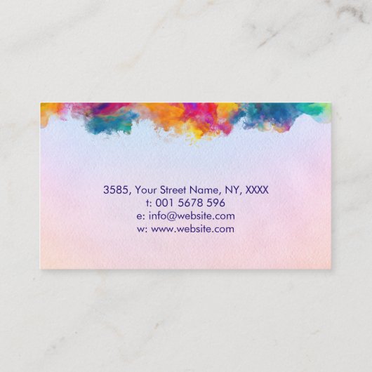 Mindful Wings - Schmetterlingshirn Visitenkarte (Rückseite)