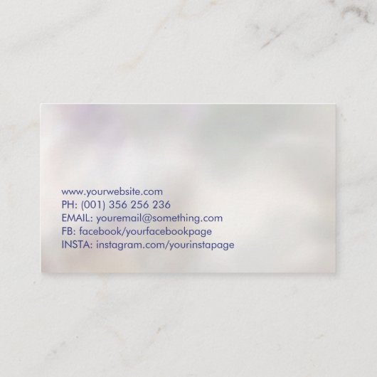 Mindful Wings - Schmetterlingshirn Visitenkarte (Rückseite)