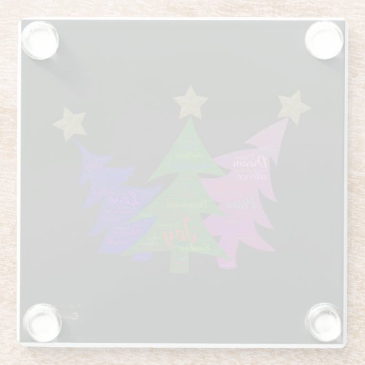 Mindful Word Art - Untersetzer (Rückseite)