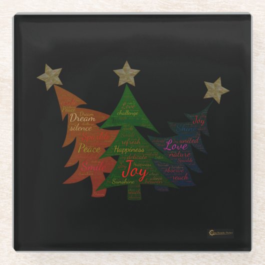 Mindful Word Art - Untersetzer (Vorderseite)