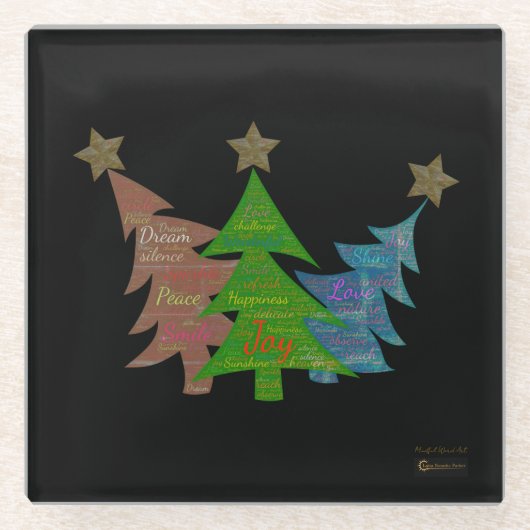 Mindful Word Art - Untersetzer (Vorderseite)