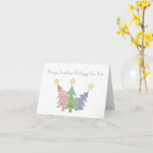 Mindful Word Art Weihnachten Falten Grußkarte Karte (Gelbe Blume)