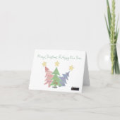 Mindful Word Art Weihnachten Falten Grußkarte Karte (Rückseite)