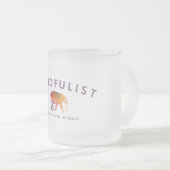 Mindfulist 10-Unze-mattierte GlasTasse Mattglastasse (VorderseiteRechts)