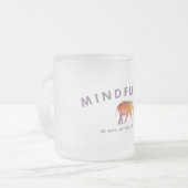 Mindfulist 10-Unze-mattierte GlasTasse Mattglastasse (Vorderseite Links)