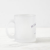 Mindfulist 10-Unze-mattierte GlasTasse Mattglastasse (Links)