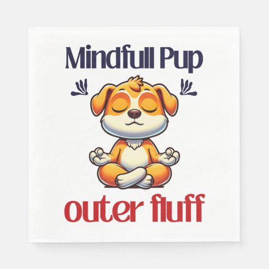 Mindfull Pup Serviette (Vorderseite)