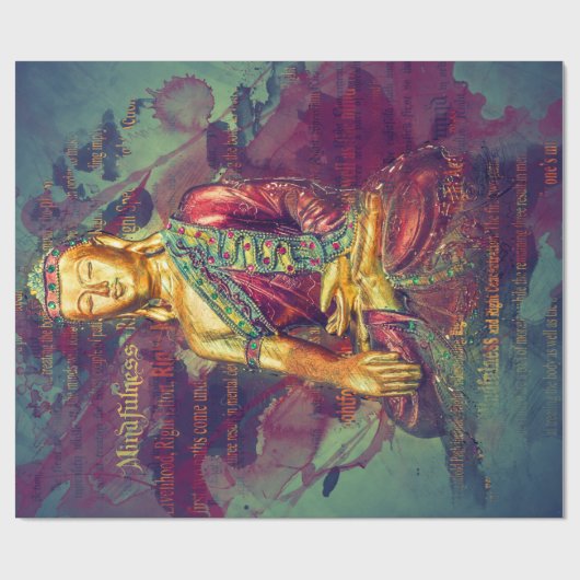 Mindfulness Buddha Geschenkpapier (Flach)