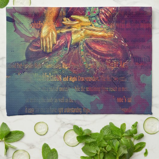 Mindfulness Buddha Geschirrtuch (Gefaltet)