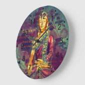 Mindfulness Buddha Große Wanduhr (Winkel)