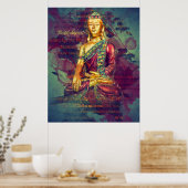 Mindfulness Buddha Poster (Küche)