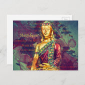 Mindfulness Buddha Postkarte (Vorne/Hinten)
