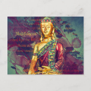 Mindfulness Buddha Postkarte