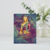 Mindfulness Buddha Postkarte (Stehend Vorderseite)