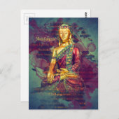 Mindfulness Buddha Postkarte (Vorne/Hinten)