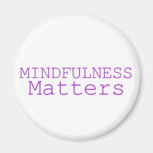 Mindfulness ist lila von Bedeutung Magnet