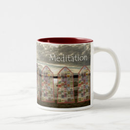 Mindfulness-Meditations-Tasse Zweifarbige Tasse