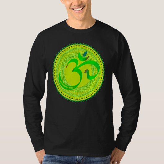Mindfulness Om Ohm Mandala Buddhism Yoga Meditatio T-Shirt (Vorderseite)