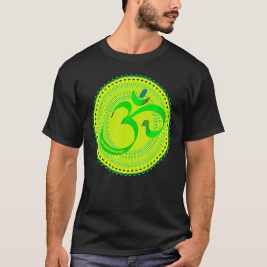 Mindfulness Om Ohm Mandala Buddhism Yoga Meditatio T-Shirt (Vorderseite)