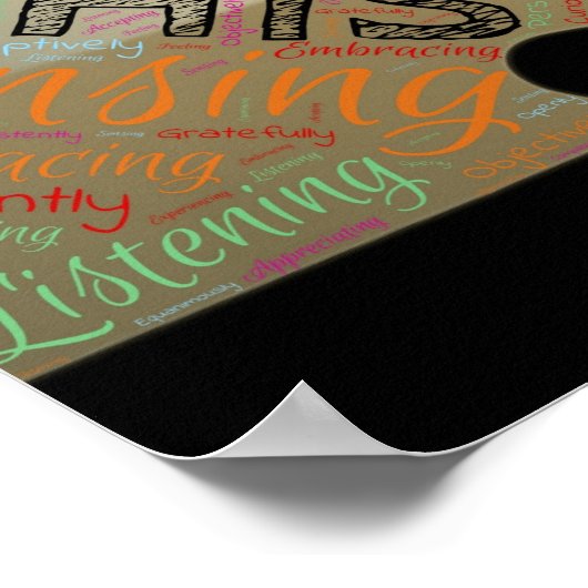 MINDFULNESS Poster Medizin Atemstille (Ecke)