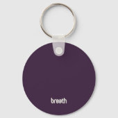 Mindfulness - Purple Key Ring Schlüsselanhänger (Rückseite)