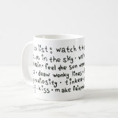 Mindfulness-Tasse Kaffeetasse (Vorderseite Links)