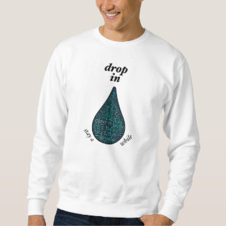 Mindfulneßpraxis Wortbilder Front u. Rückseite Sweatshirt